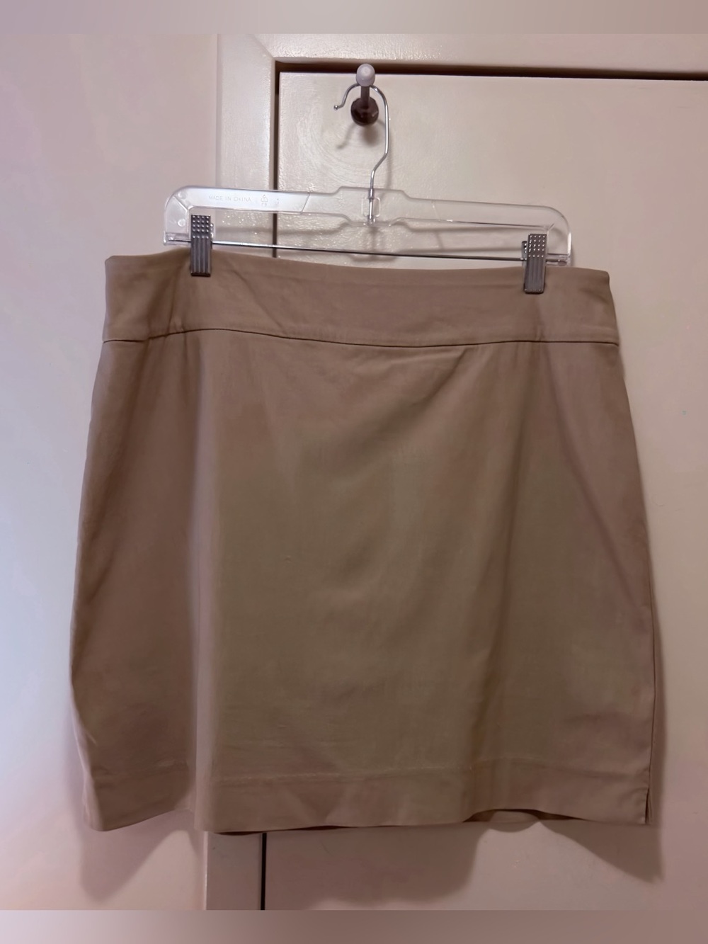 Classic Khaki Tan Mini Skirt / Skort - Neutral Minimalist